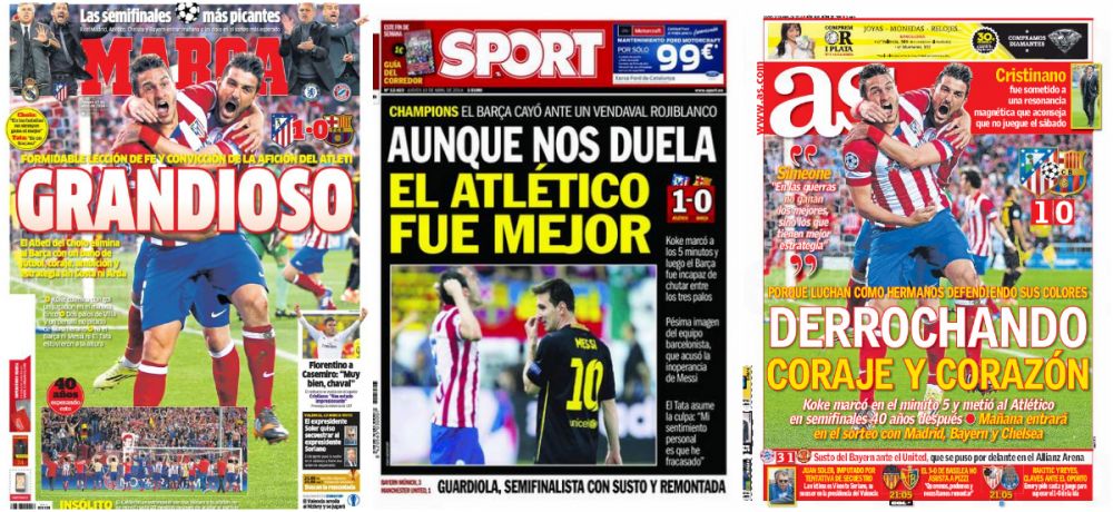 "¡¡GRANDIOSO!!" Madrilenii, in al noualea cer dupa ce Atletico a eliminat Barca, catalanii dau de pamant cu Tata Martino si Messi_1