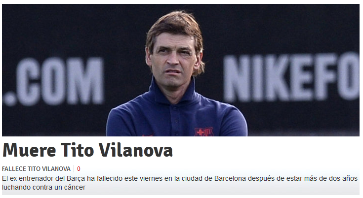 Lumea fotbalului este zguduita de moartea lui Tito Vilanova! Fostul antrenor al Barcelonei a pierdut meciul cu cancerul_1