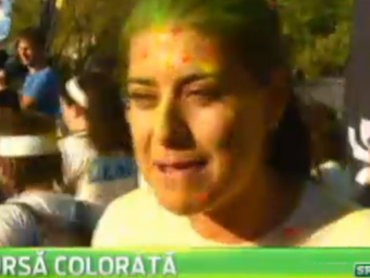 
	Ce nebunie a fost in Bucuresti: Sorana Carstea s-a transformat in curcubeu la Colour Run :) VIDEO
