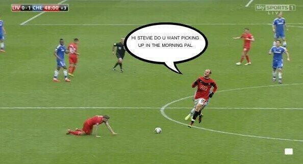 GAFA lui Gerrard a ajuns subiect de glume in toata Europa! Cele mai tari imagini aparute dupa Liverpool - Chelsea _3
