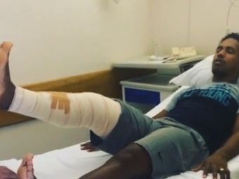 
	Cele mai dureroase momente pentru un fost star din Romania! Cum arata acum piciorul lui dupa o accidentare de cosmar. VIDEO
