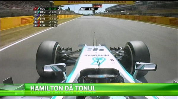 Hamilton pleaca din pole position in MP al Spaniei! Vezi grila de start pentru cursa de duminica: 