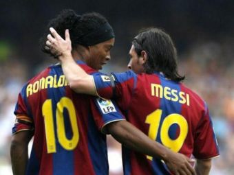 
	IMAGINEA BOMBA a verii! Ronaldinho si Messi, din nou impreuna la Barca! Mourinho revine ca antrenor la echipa care l-a facut URIAS
