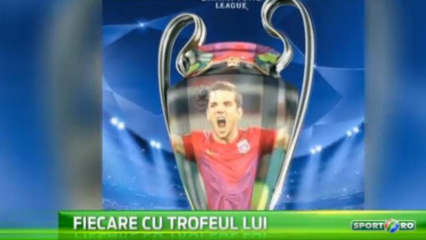 Bataie inainte de finala Cupei pe trofeul Ligii :) Chipciu si Budescu si-au facut SELFIE cu cupa pe care se bat Ronaldo si Villa