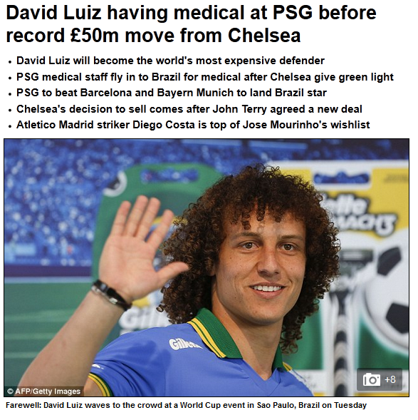 David Luiz a facut vizita medicala la PSG, Chelsea a renuntat la Frank Lampard, Ashley Cole si Eto'o_12