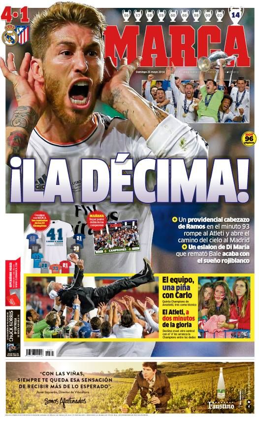 "¡La Decima!", "¡Matricula de Honor!", "¡Delirio Real!" Reactiile din presa spaniola dupa Finala Ligii! Catalanii au SOCAT!_1