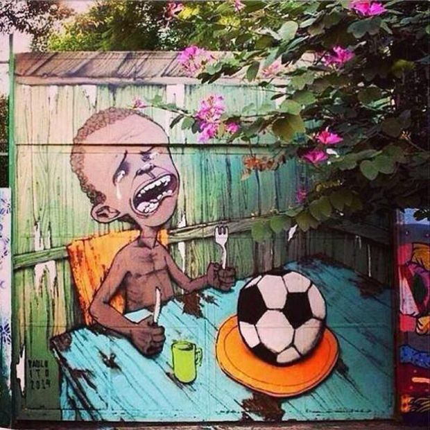 "Fotbalul nu tine de foame!" Protest emotionant al brazilienilor inainte de Mondial! Cum au ales sa protesteze impotriva FIFA_12