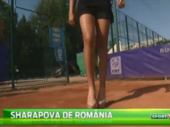 
	Asa arata ...Sharapova de Romania! Jucatoarea care poate sa joace tenis pe TOCURI! :) VIDEO
