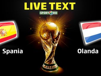 
	SPANIA 1-5 OLANDA:&nbsp;Spania e VRIJTE!&nbsp;Robben si &quot;Olandezul Zburator&quot; Van Persie ii provoaca Spaniei o umilinta istorica la mondial
