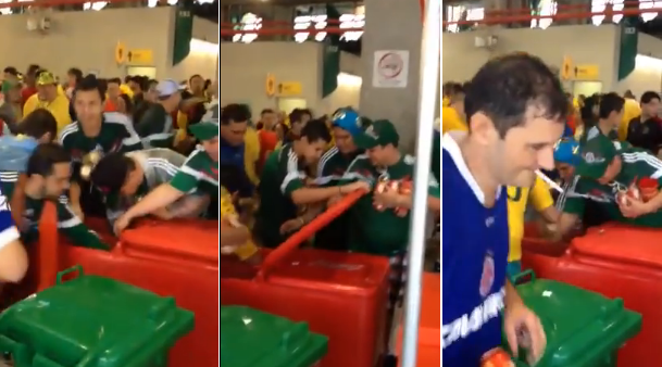 Mexicanii au furat mai rau decat arbitrii la Mondial! Cum au reactionat cand au gasit un container de bere nesupravegheat! VIDEO_12