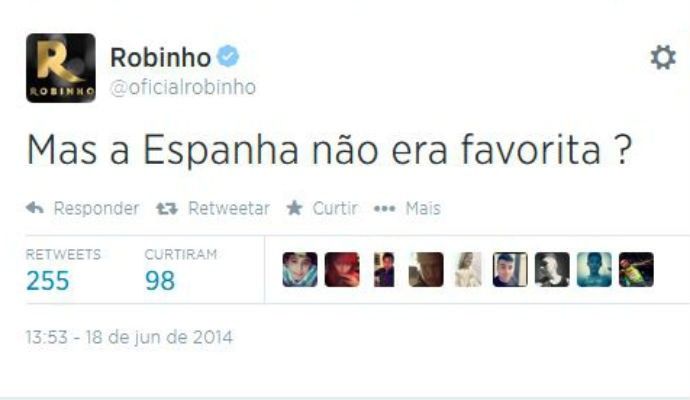 "Dar Spania nu era favorita?" Robinho a intrat pe internet si a postat asta imediat dupa eliminarea Spaniei_4