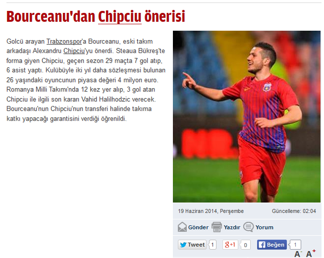 Steaua mai pierde un titular! Chipciu este dorit in Turcia la echipa lui Bourceanu! Cat ofera Trabzonspor pe jucatorul stelist_1