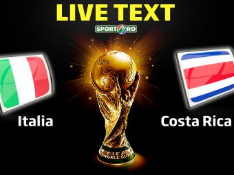 
	Italia 0-1 Costa Rica, in SOCUL grupei D! Costa Rica se califica dintr-o grupa a MORTII, Anglia este eliminata!
