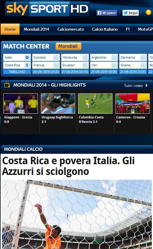 Italia e socata! Gazzetta dello Sport: "Am fost dezastruosi!" Corriere: "Ce figuratie!" Un egal cu Uruguay o duce in optimi!_4
