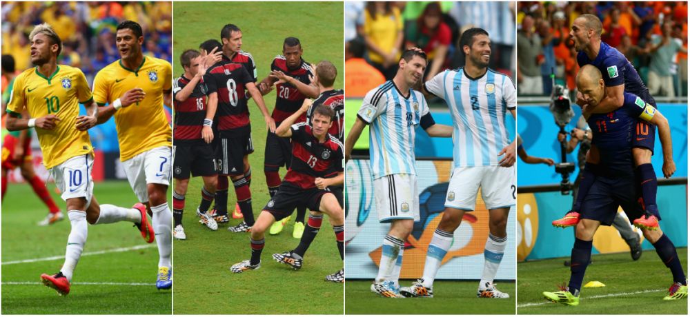 Brazilia, Columbia, Germania si Franta, pe jumatatea "NEBUNA" de tablou, Argentina si Olanda au drum mai usor catre finala!_1