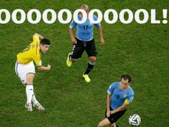 Ti se face pielea de gaina! Cum au reactionat comentatorii columbieni la golul MONDIAL al lui James Rodriguez! VIDEO