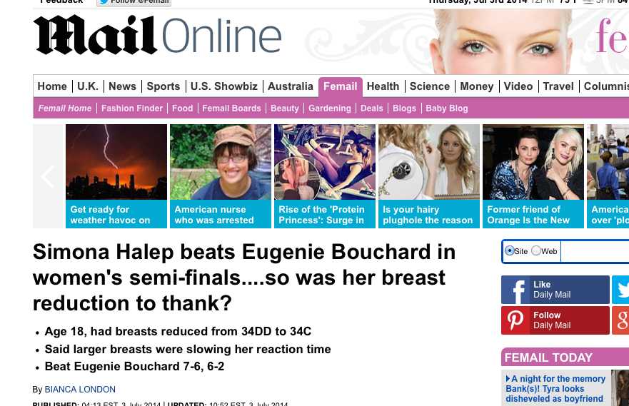 Photoshop sau gafa uriasa? Ce ar fi scris Daily Mail dupa 'victoria' in fata lui Bouchard: "Oare micsorarea sanilor a ajutat-o?!"_2