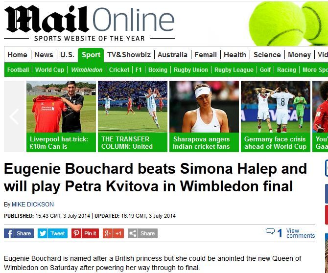 Photoshop sau gafa uriasa? Ce ar fi scris Daily Mail dupa 'victoria' in fata lui Bouchard: "Oare micsorarea sanilor a ajutat-o?!"_3