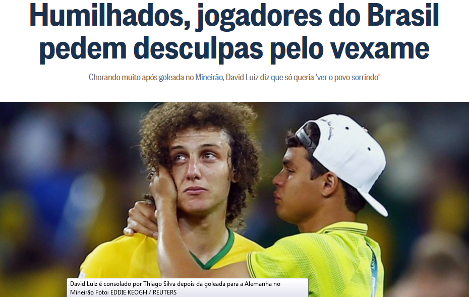 David Luiz a inceput sa planga: "Cer iertare poporului brazilian!" Cum se deschid publicatiile din Brazilia si Germania:_27
