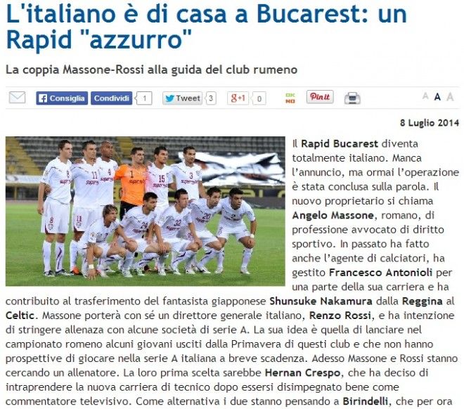 Italianul Massone vrea sa aduca o LEGENDA a Argentinei pe banca Rapidului! Ce fost jucator al lui Inter, Milan si Chelsea vrea:_2