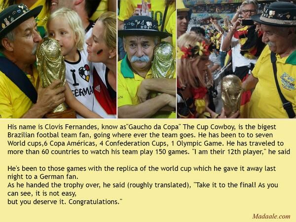 FOTO | Gestul SUPERB al fanului brazilian care face inconjurul internetului! Ce a facut la finalul partidei cu Germania:_3