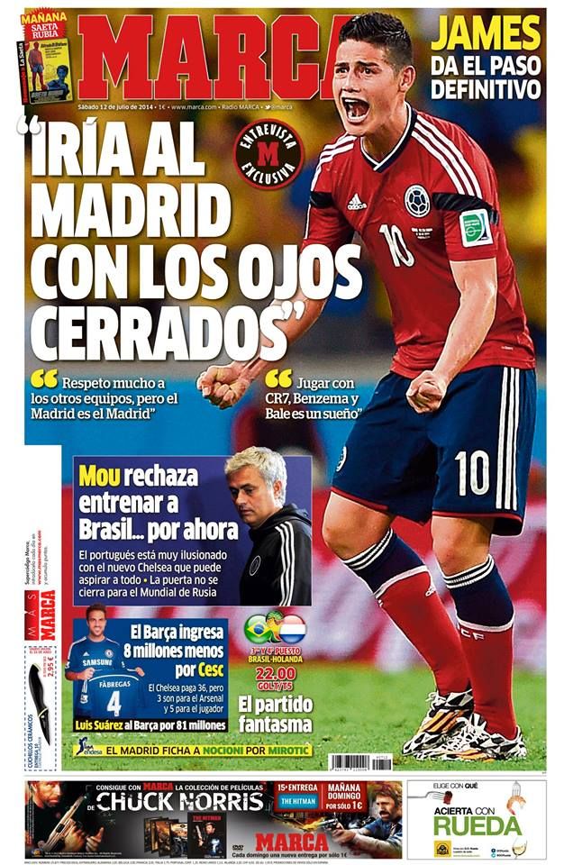 Transfer GALACTIC la Real! James Rodriguez in Marca: "As veni la Madrid cu ochii inchisi!" | Chelsea a mai luat un jucator de la Barcelona dupa Fabregas_8