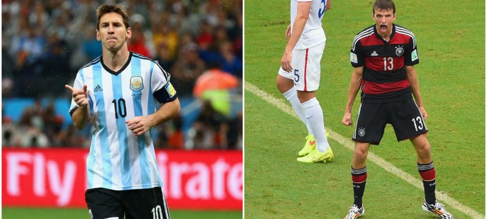 Germania Argentina Campionatul Mondial Brazilia 2014 Lionel Messi Thomas Muller