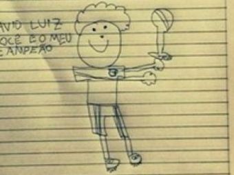 &quot;Tu ramai campionul meu!&quot; Scrisoarea emotionanta primita de David Luiz de la o fetita de 9 ani dupa umilinta cu Germania