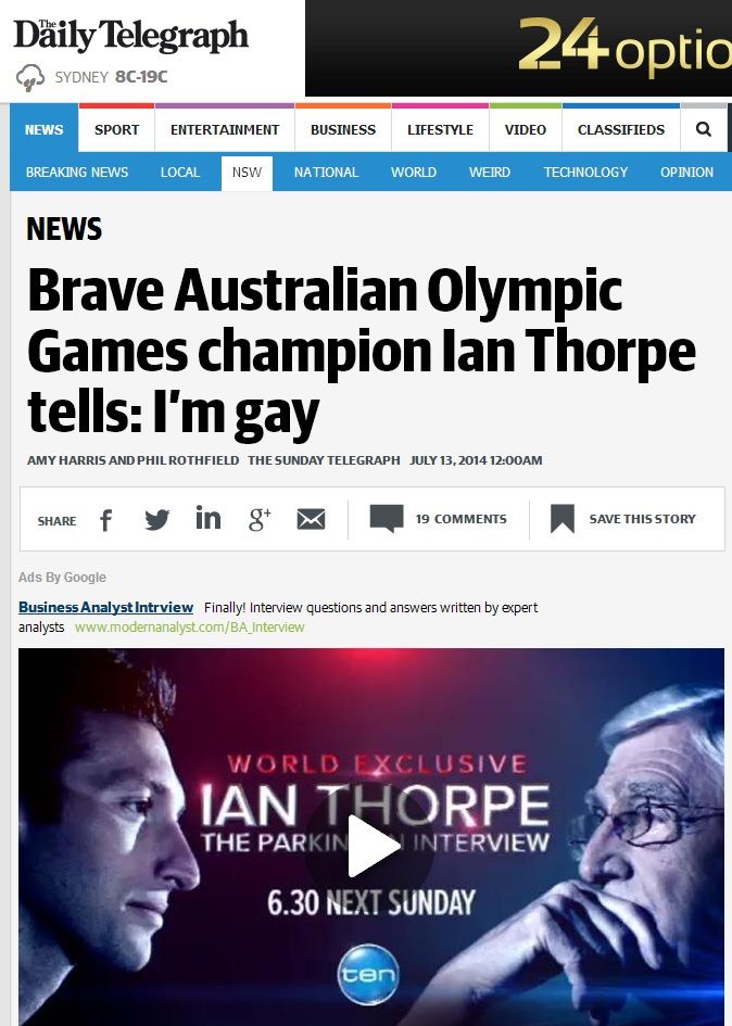 Interviu istoric: Unul dintre cei mai importanti ziaristi britanici l-a convins pe Ian Thorpe sa recunoasca faptul ca este gay_3