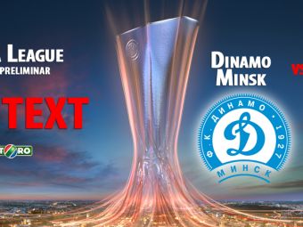 
	CFR a scos-o pe Dinamo din Europa, Dinamo o poate scoate pe CFR! Adamovic a marcat unicul gol! Dinamo Minsk 1-0 CFR Cluj! Vezi toate fazele
