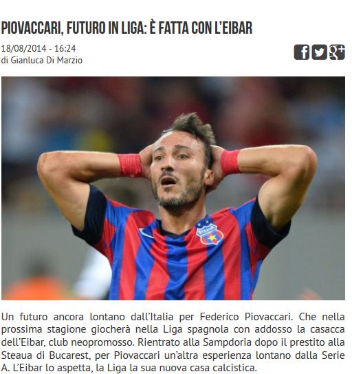 ADIO, Steaua! Piovaccari a SEMNAT! Italianul s-a despartit de Sampdoria si va juca in Primera Division! _2