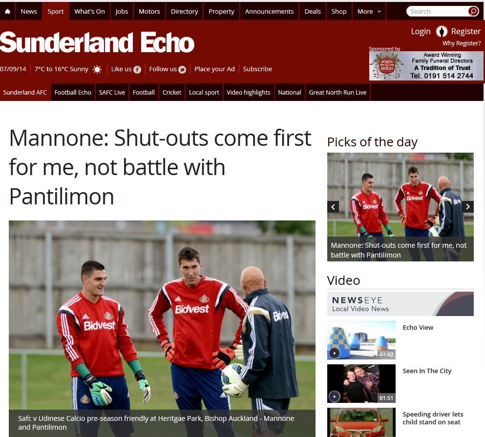 Ce SANSE are Pantilimon sa fie titular la Sunderland! "Concurenta? Am vorbit cu managerul meu!" Situatia lui de la club:_1