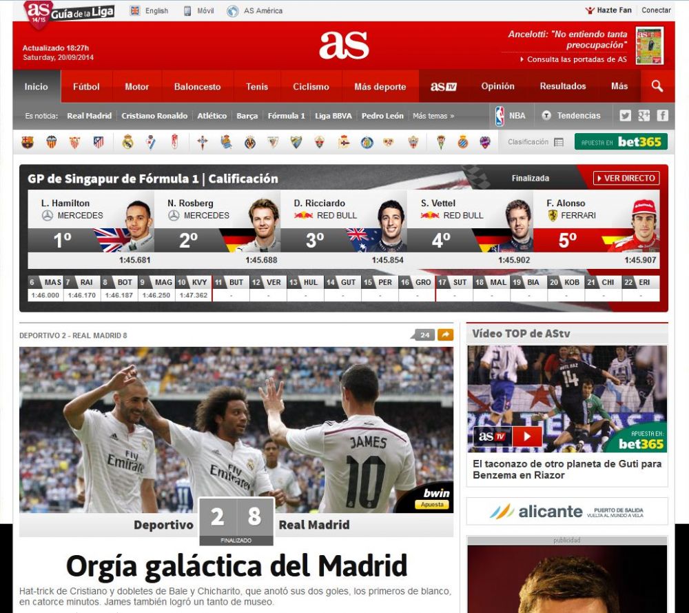 BUCURIE imensa in ziarul de casa al lui Real Madrid! Ce au scris cei de la 'AS' dupa victoria cu 8-2 a lui Real:_2