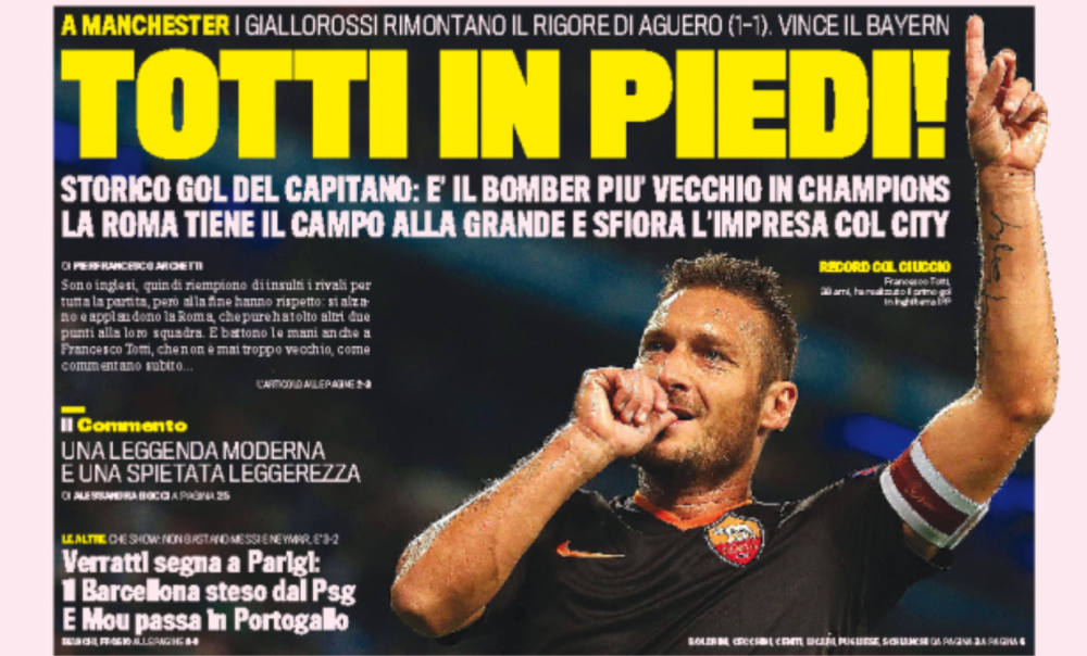 "Capo de TOTTI capi!" Moment ISTORIC aseara in Liga! Dialogul incredibil pe Twitter intre Roma si City inainte de golul lui Totti_9