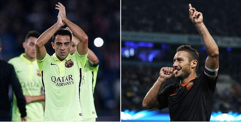 Ultimii LORZI din fotbal! Recorduri COLOSALE stabilite de Xavi si Totti in Champions League! _3
