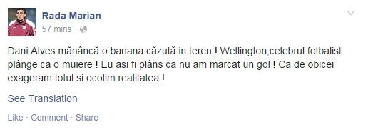 Mesajul SCANDALOS postat de Marian Rada pe Facebook: "Wellington plange ca o MUIERE!"_1
