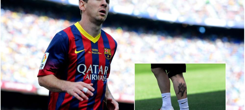 Lionel Messi Barcelona tatuaj Thiago Messi
