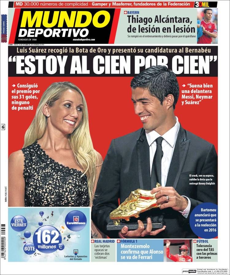 Luis Suarez a primit Gheata de Aur: "Abia astept sa debutez la Barca chiar pe Bernabeu!" Mesajul emotionant primit de la Gerrard_3