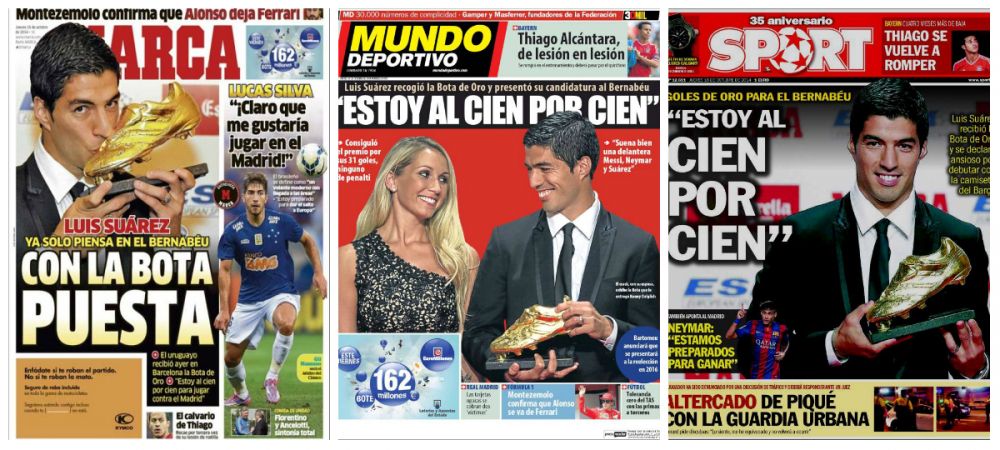 Luis Suarez a primit Gheata de Aur: "Abia astept sa debutez la Barca chiar pe Bernabeu!" Mesajul emotionant primit de la Gerrard_5