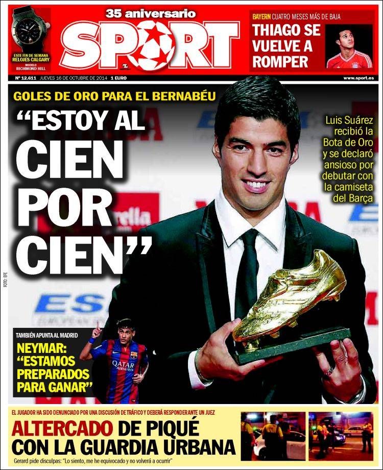 Luis Suarez a primit Gheata de Aur: "Abia astept sa debutez la Barca chiar pe Bernabeu!" Mesajul emotionant primit de la Gerrard_4
