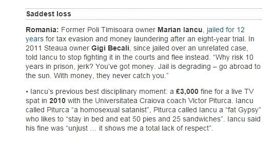 "Homosexual, satanist, gras, tigan!" Cum a fost CONDAMNAT fotbalul din Romania. Dialogul rusinii ajuns azi subiect in Guardian_1