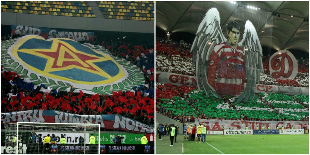 Moment unic la un Steaua - Dinamo! Doi fani ai oaspetilor s-au infiltrat in peluza Stelei si au afisat un banner! Ce scria pe el_13