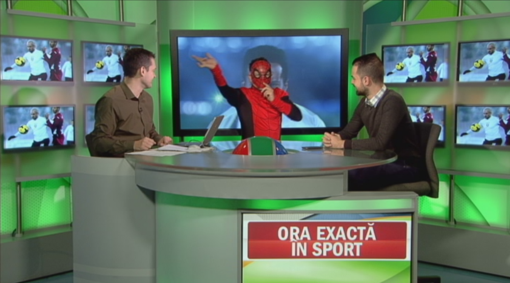VIDEO: Au intrat "mascatii" in platoul Sport.ro :) Sportacus Kirita, stelistul Duban si morosanul Hulk au inceput deja derby-ul!_6