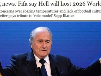 
	&quot;BREAKING NEWS: Primul Campionat Mondial de fotbal care va fi organizat in IAD!&quot; Protestul incredibil lansat azi la adresa FIFA
