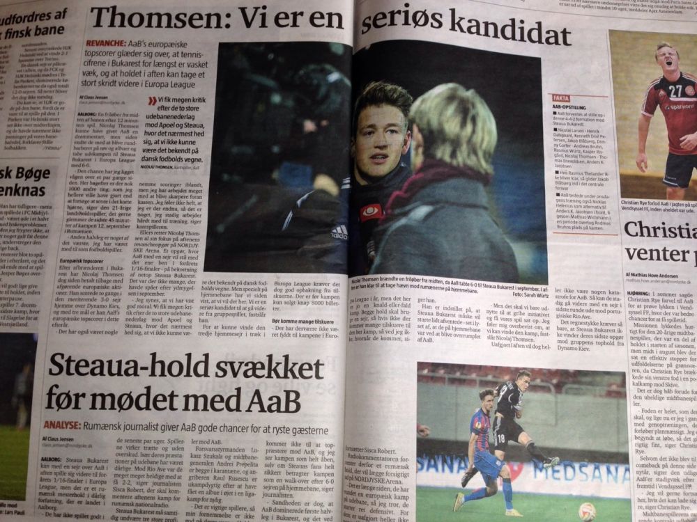 CE GAFA! Ce au scris ziaristii danezi langa poza lui Rapa in presa de astazi din Danemarca, inainte de Aalborg - Steaua. FOTO AICI_10
