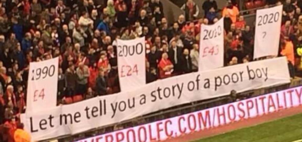 "Sa-ti spun povestea unui copil sarac!" Protestul lansat azi de fanii lui Liverpool. Cu ce banner au venit_2