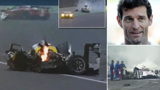 
	Accident SOCANT! Webber a scapat MIRACULOS dupa ce si-a facut praf masina la 300 km/h! VIDEO
