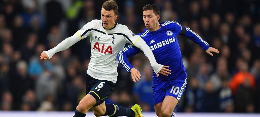Vlad Chiriches Chelsea Eden Hazard Tottenham