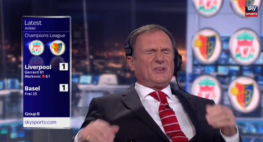 Varianta englezeasca a comentatorului nebun din Italia! Cum s-a trait eliminarea lui Liverpool in studioul Sky Sports: VIDEO_3