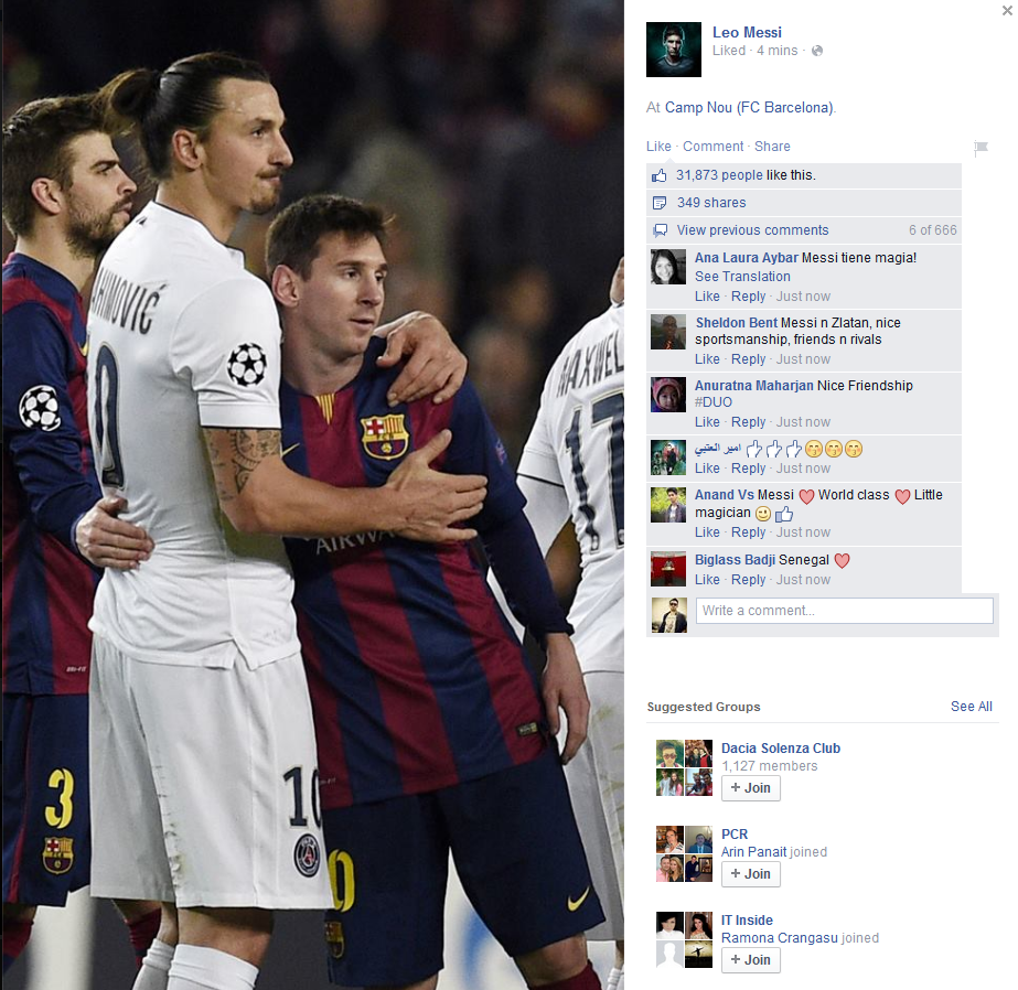 FOTO Messi si Ibrahimovic s-au impacat! Declaratia cu care Zlatan a surprins dupa infrangerea cu Barcelona_1
